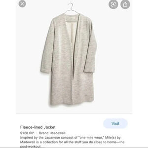 Madewell Fleece Lined Jacket